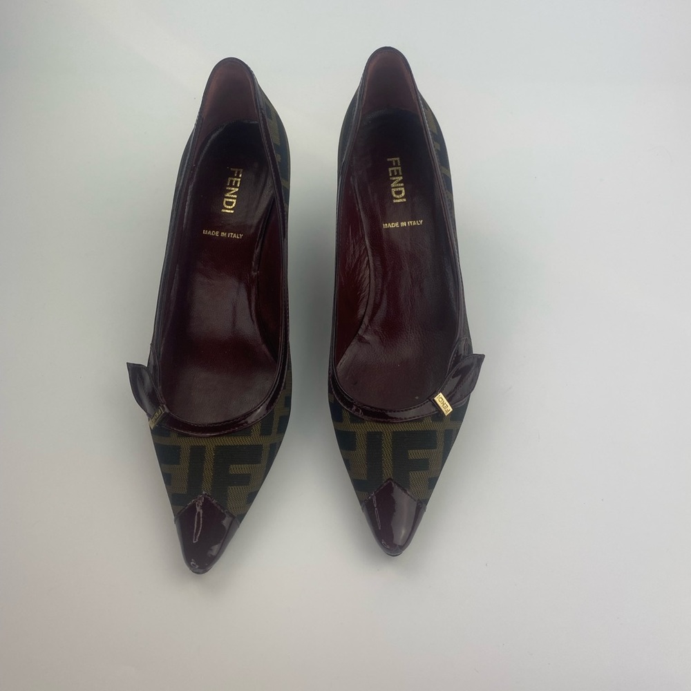 Fendi Monogram Kitten Heels